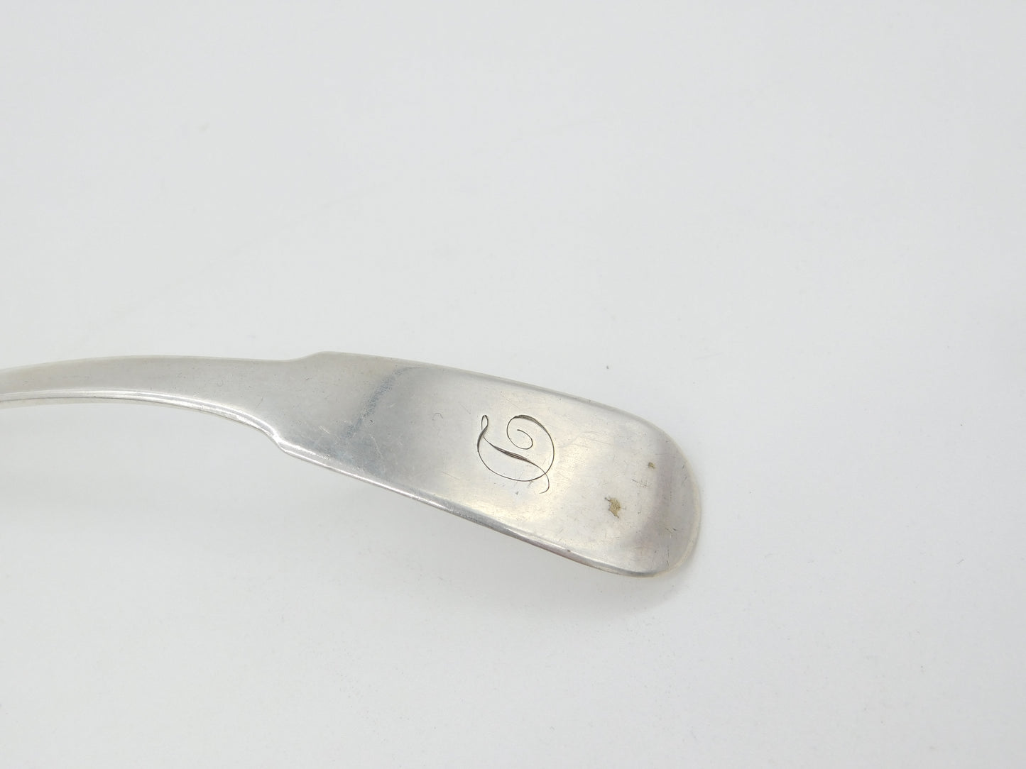 Scottish Provincial Dundee Sterling Silver Fiddle Thread Ladle c1820 Georgian