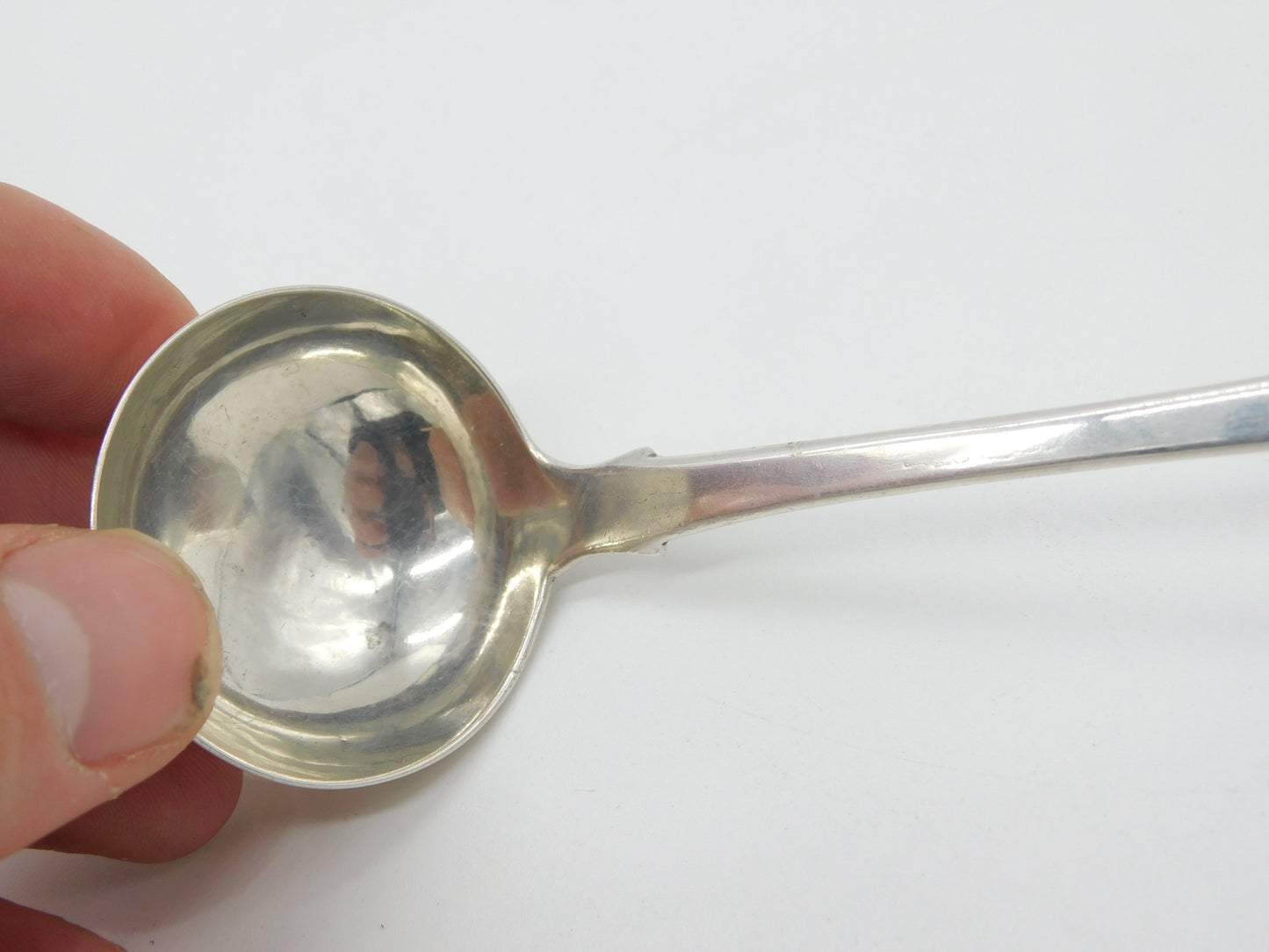 Scottish Provincial Dundee Sterling Silver Fiddle Thread Ladle c1820 Georgian