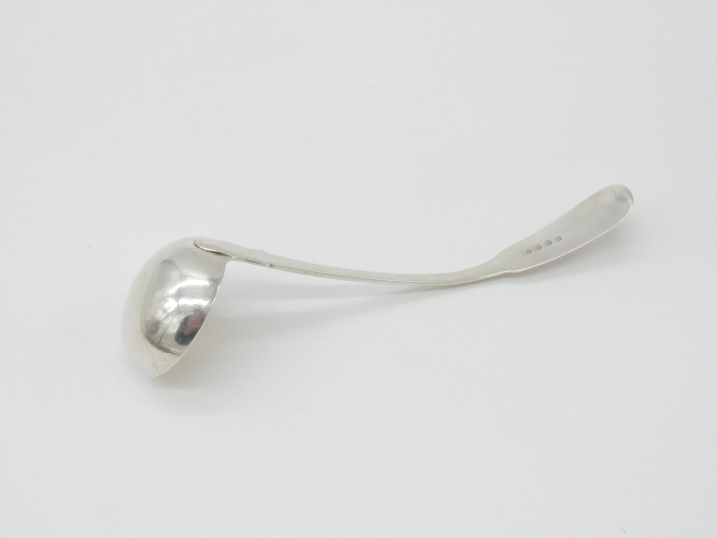 Scottish Provincial Dundee Sterling Silver Fiddle Thread Ladle c1820 Georgian