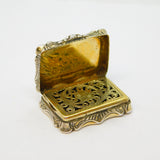Nathaniel Mills Victorian Sterling Silver Vinaigrette Antique 1846 Birmingham AF