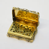 Nathaniel Mills Victorian Sterling Silver Vinaigrette Antique 1846 Birmingham AF