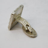 Georg Jensen Sterling Silver Check Pattern Gents Cufflinks Vintage London