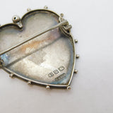 Victorian Sterling Silver Mizpah Sweetheart Brooch Antique 1892 Birmingham