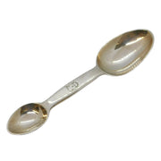 Victorian Sterling Silver Double-Ended Medicine Spoon Antique 1886 London
