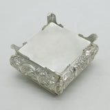 Victorian Sterling Silver Cherub Pattern Jewellery Box Antique 1901 Birmingham