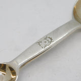 Victorian Sterling Silver Double-Ended Medicine Spoon Antique 1886 London