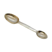 Victorian Sterling Silver Double-Ended Medicine Spoon Antique 1879 London