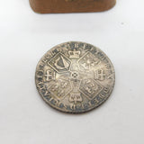 King George III Sterling Silver Shilling Coin Fine Condition Antique 1787
