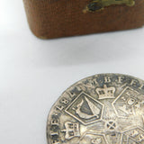 King George III Sterling Silver Shilling Coin Fine Condition Antique 1787