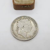 King George III Sterling Silver LX Crown Coin 1819 Fair Condition Antique