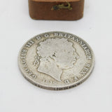 King George III Sterling Silver LX Crown Coin 1819 Fair Condition Antique