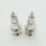 Edwardian Pair of Sterling Silver Salt & Pepper Shakers 1905 Chester Antique