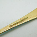 Magnus Aase Boxed Set of Sterling Silver Gilt & Enamel Teaspoons Antique c1920s