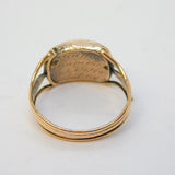 Georgian 9ct Rose Gold, Turquoise Mourning Ring 'Dearest Brian, 1812' Antique