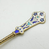 Liberty Boxed Sterling Silver Gilt & Enamel Teaspoons Set Antique c1920s