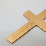 Victorian 9ct Rose Gold Floral Cross Pendant Antique 1886 Birmingham