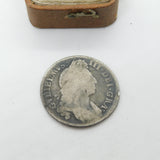 King William III Early Milled Sterling Silver Shilling Coin 1697 Fair Condition