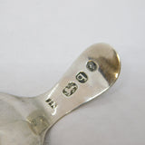 George III Sterling Silver Bright Cut Tea Caddy Spoon Antique 1791 London