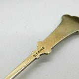 Boxed Set of Norwegian Sterling Silver Gilt Enamel Teaspoons Antique c1920s
