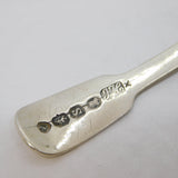 William IV Sterling Silver 'E' Initial Tea Caddy Spoon Antique 1833 London