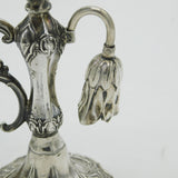 Victorian Sterling Silver Floral Form Chamberstick Antique 1848 Sheffield