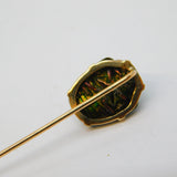 Victorian Egyptian Revival 12ct Gold Scarab Beetle Stick Pin Antique c1880