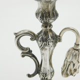 Victorian Sterling Silver Floral Form Chamberstick Antique 1848 Sheffield