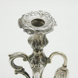 Victorian Sterling Silver Floral Form Chamberstick Antique 1848 Sheffield