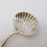 George III Sterling Silver Shell Bowl Tea Caddy Spoon Antique 1797 London
