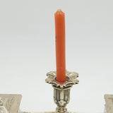 Victorian Larger Sterling Silver Desk Stand with Taper Stick & Inkwells Antique 1849 Sheffield