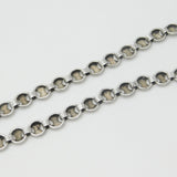 Large Sterling Silver Victorian Collar Necklace with Vintage Floral Locket