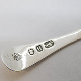 George III Sterling Silver Shell Bowl Tea Caddy Spoon Antique 1797 London