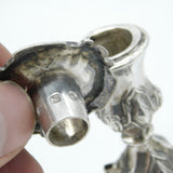 Victorian Sterling Silver Floral Form Chamberstick Antique 1848 Sheffield