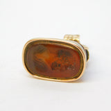 George III 9ct Rose Gold & Carnelian Intaglio Fob Seal Antique c1800
