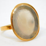 George III 18ct Gold & Chalcedony Agate Armorial Seal Signet Ring Antique c1780