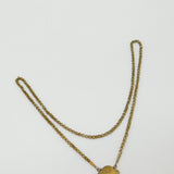 Early Spanish Sterling Silver Gilt Floral Reliquary Necklace c1720 Colonial