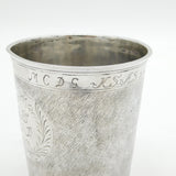 18th Century Norwegian Sterling Silver Breaker Cup Antique c1730s 'ASM'