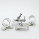 Victorian Set Of Silver Plated EPNS Australian Themed Napkin Rings Antique c1900