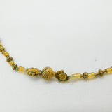 Early Spanish Sterling Silver Gilt Coin Necklace Filigree Floral Pendant c1720