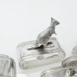 Victorian Set Of Silver Plated EPNS Australian Themed Napkin Rings Antique c1900