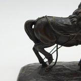 Theodore Gechter (1796-1844) French Bronze Sculpture Mongolian Horse Antique