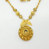 Early Spanish Sterling Silver Gilt Ornate Reliquary Form Pendant c1720 Colonial