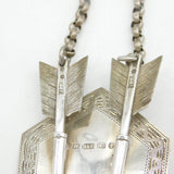 Victorian Sterling Silver Military Dress Breast Decoration Antique Birmingham