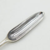 George II Sterling Silver Bone Marrow Scoop Spoon Lion Crest 1757 London Antique