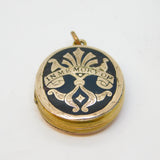 Victorian 9ct Gold Back & Front Enamel 'In Memory Of' Mourning Locket Antique
