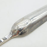 George II Sterling Silver Bone Marrow Scoop Spoon Lion Crest 1757 London Antique