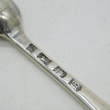 George II Sterling Silver Bone Marrow Scoop Spoon Lion Crest 1757 London Antique