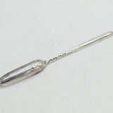 George II Sterling Silver Bone Marrow Scoop Spoon Lion Crest 1757 London Antique