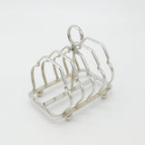 Large Sterling Silver Four Bar Toast Rack 1929 Birmingham Antique Art Deco