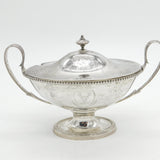 George III Sterling Silver Sauce Tureen & Cover Stag Crest Antique 1784 London